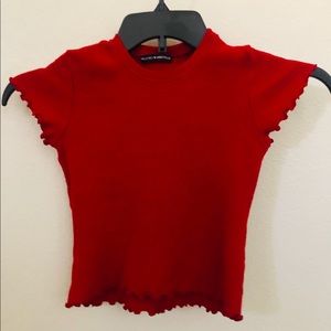 Women’s Brandy Melville Waffle Crop Top